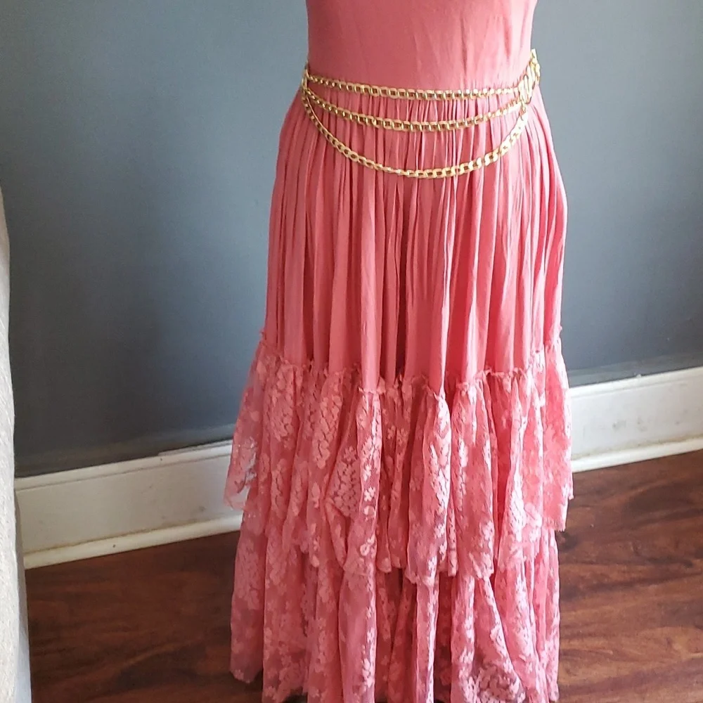 Mia Joy  catrin women pink Barbiecore dress size 12 - Picture 15 of 17